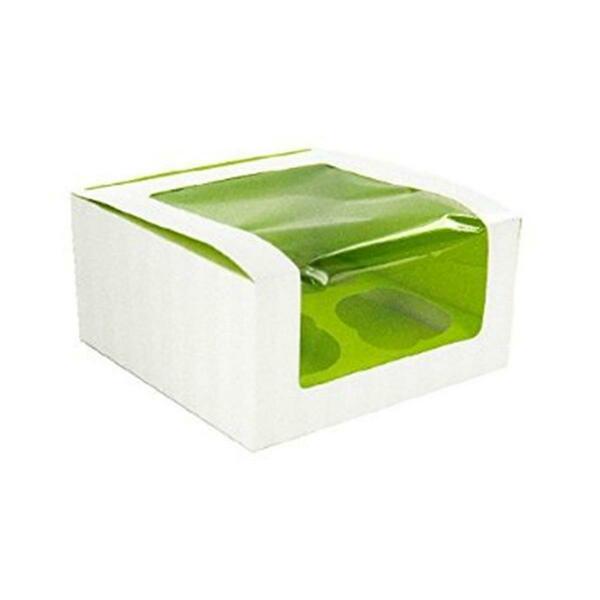 Packnwood Green Cupcake Box With Window 209BCKF4